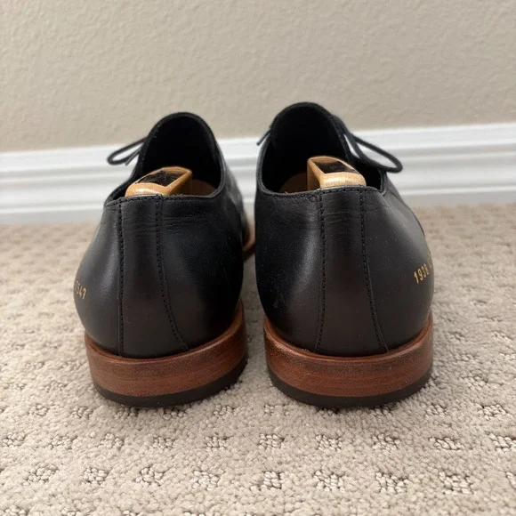 Common Projects Oxford Dress Shoes in Black Men US 10 EU 43 Designer Preppy